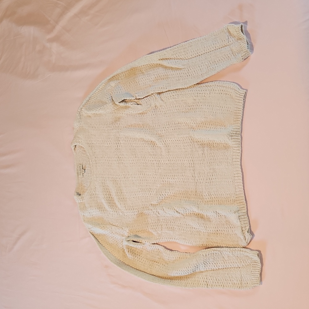 White Cotton Men's Club Monaco Sweater, Size M